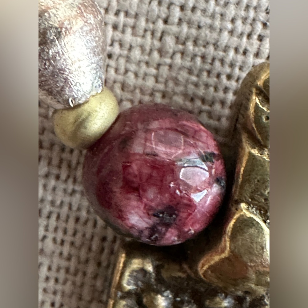 26 inch African Inspired bead necklace NWOT - Picture 6 of 11